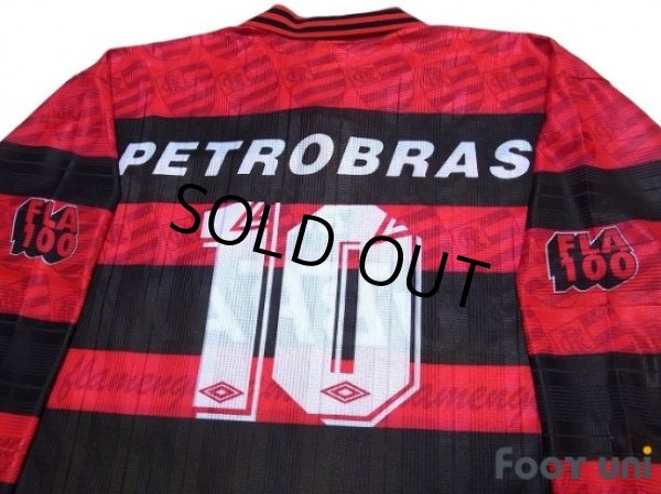 Photo4: Flamengo 1995 Centenario Home Long Sleeve Shirt #10 (4)