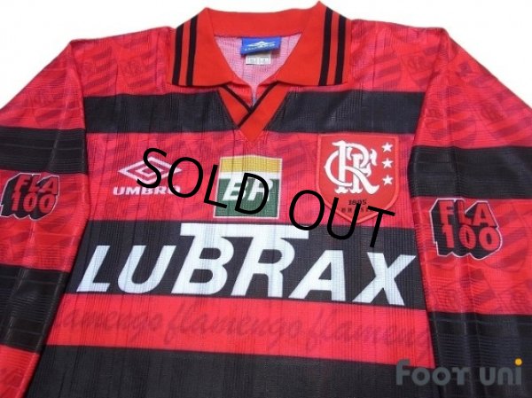 Photo3: Flamengo 1995 Centenario Home Long Sleeve Shirt #10 (3)