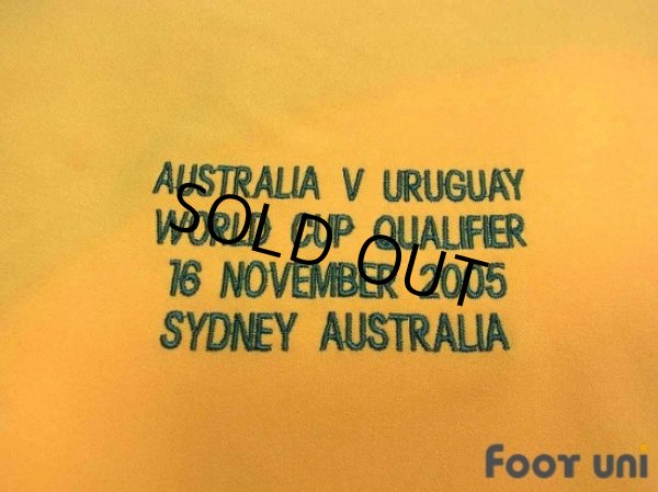 Photo6: Australia 2005 Home Shirt Commemorative embroidery (6)