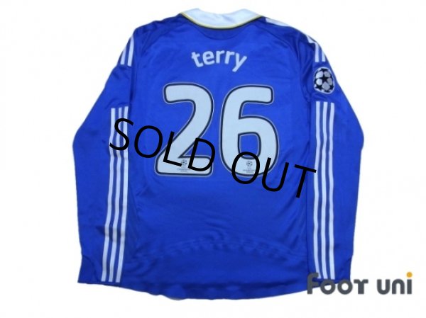 Photo2: Chelsea 2008-2009 Home Authentic Long Sleeve Shirt #26 Terry Champions League Patch/Badge (2)