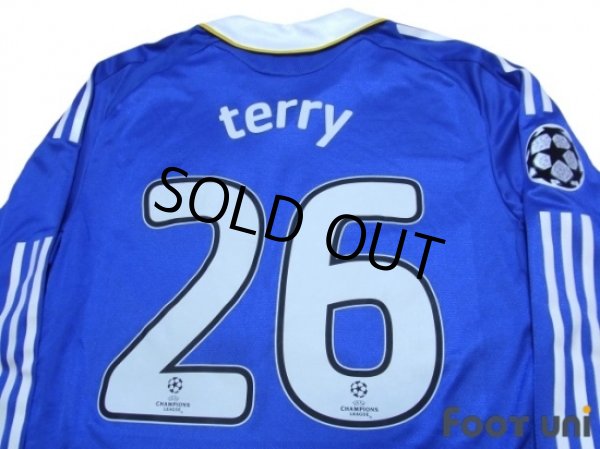 Photo4: Chelsea 2008-2009 Home Authentic Long Sleeve Shirt #26 Terry Champions League Patch/Badge (4)
