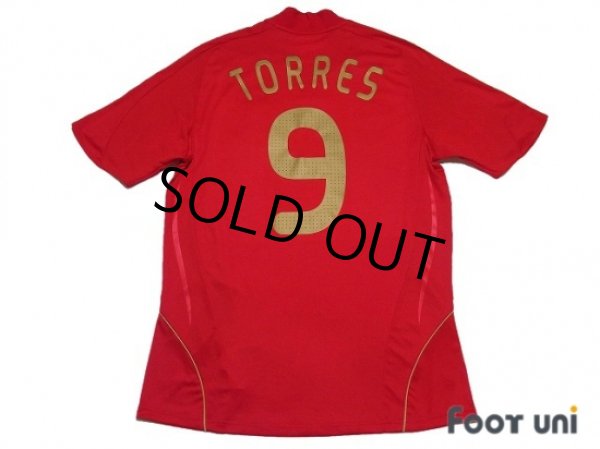 Photo2: Spain Euro 2008 Home Shirt #9 Torres w/tags (2)