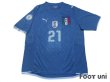 Photo1: Italy 2009 Home #21 Pirlo w/FIFA Confederations Cup South Africa 2009 Patch (1)