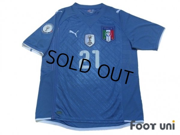 Photo1: Italy 2009 Home #21 Pirlo w/FIFA Confederations Cup South Africa 2009 Patch (1)