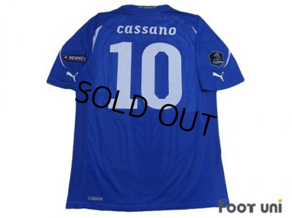 Photo2: Italy 2010 Home Shirt #10 Cassano (2)