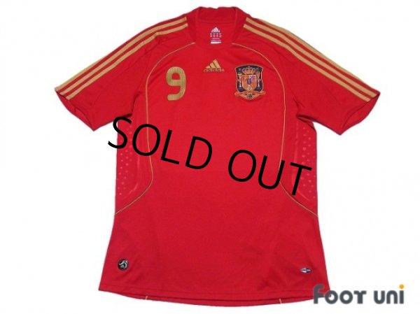 Photo1: Spain Euro 2008 Home Shirt #9 Torres w/tags (1)