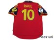 Photo2: Spain Euro 2010 Home Shirt #10 Raul UEFA Euro 2000 Patch Fair Play Patch (2)