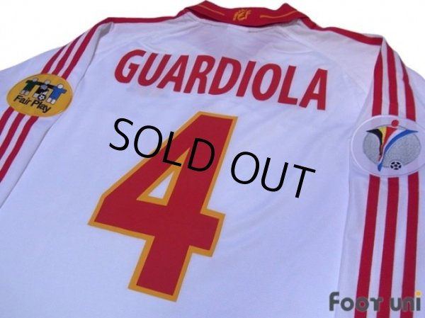 Photo4: Spain Euro 2000 3rd Long Sleeve Shirt #4 Guardiola UEFA Euro 2000 Patch + Fair Play Patch w/tags (4)