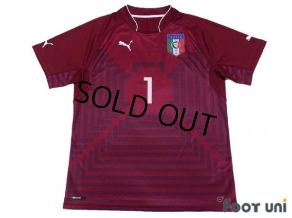 Photo1: Italy 2014 Shirt GK #1 Buffon (1)
