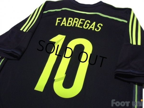 Photo4: Spain 2014 Away Shirt #10 Fabregas 2010 FIFA World Champions Patch (4)