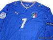 Photo3: Italy Euro 2008 Home Long Sleeve Shirt #7 Del Piero (3)