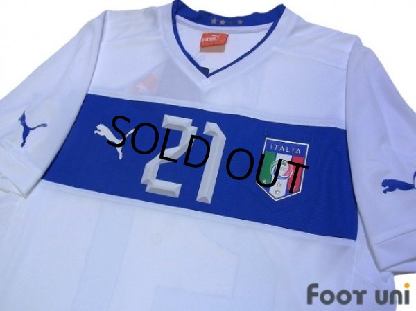 Photo3: Italy 2012 Away Shirt #21 Pirlo (3)