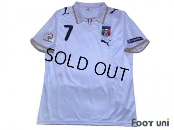 Photo1: Italy Euro 2008 Away Shirt #7 Del Piero (1)