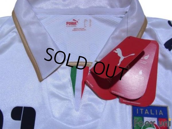 Photo3: Italy 2008 Away Long Sleeve Shirt #21 Pirlo (3)