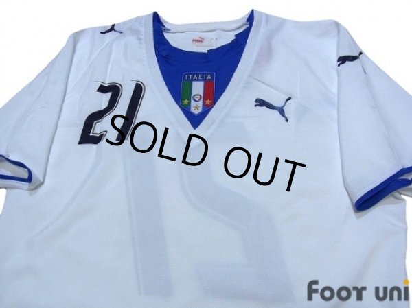 Photo3: Italy 2006 Away Shirt #21 Pirlo (3)