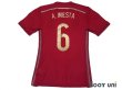 Photo2: Spain 2014 Home Authentic Shirt and shorts Set #6 A.Iniesta 2010 FIFA World Champions Patch (2)