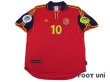 Photo1: Spain Euro 2010 Home Shirt #10 Raul UEFA Euro 2000 Patch Fair Play Patch (1)