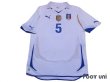 Photo1: Italy 2010 Away Shirt #5 Cannavaro (1)