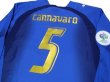 Photo4: Italy 2006 Home Long Sleeve Shirt #5 Cannavaro w/2006 Germany FIFA World Cup Patch (4)