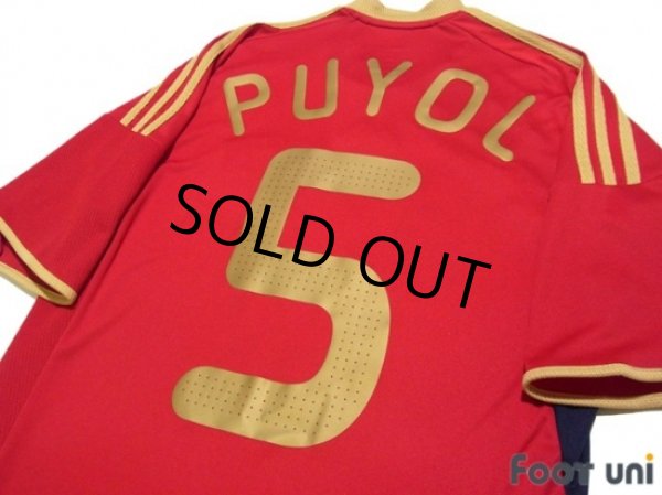 Photo4: Spain 2009 Home Shirt #5 Puyol (4)