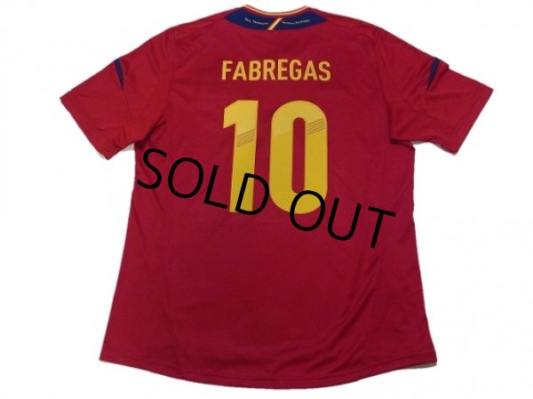 Photo2: Spain 2012 Home Shirt #10 Fabregas w/tags (2)