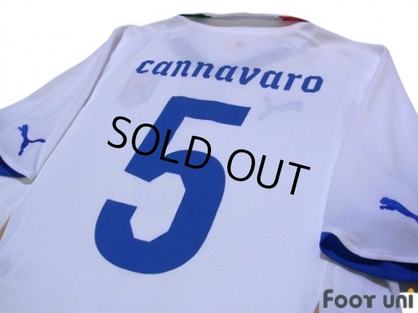 Photo4: Italy 2010 Away Shirt #5 Cannavaro (4)