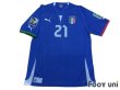 Photo1: Italy 2012 Home Shirt #21 Pirlo FIFA w/Confederations Cup Brazil 2013 Patch (1)