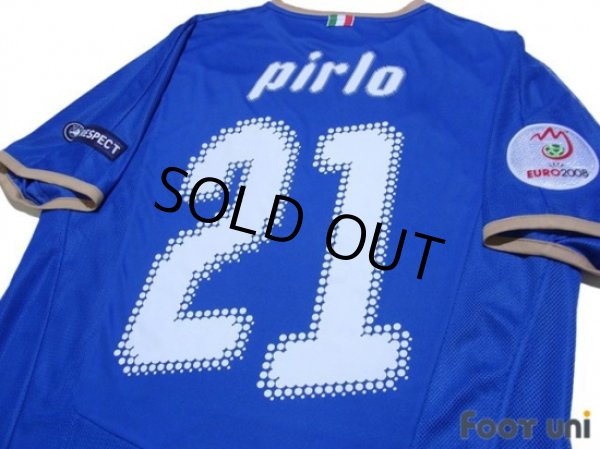 Photo4: Italy 2008 Home Shirt #21 Pirlo (4)