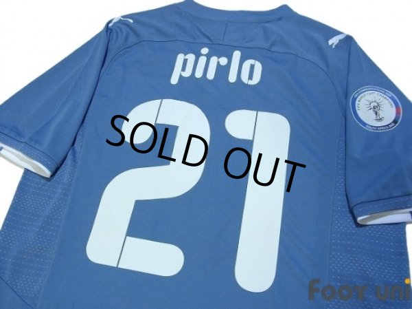 Photo4: Italy 2009 Home #21 Pirlo w/FIFA Confederations Cup South Africa 2009 Patch (4)