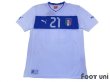 Photo1: Italy 2012 Away Shirt #21 Pirlo (1)