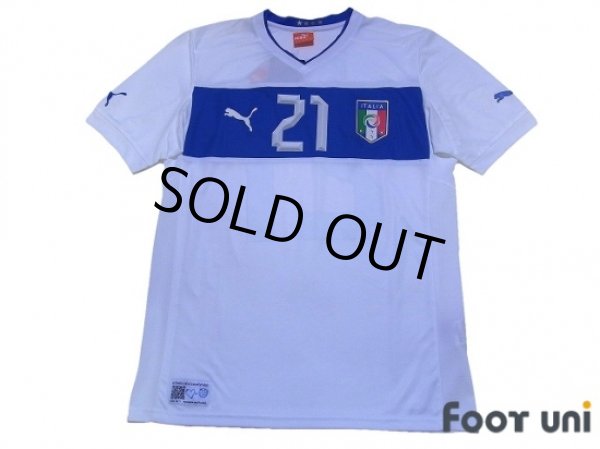 Photo1: Italy 2012 Away Shirt #21 Pirlo (1)