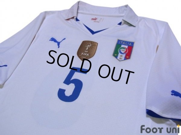 Photo3: Italy 2010 Away Shirt #5 Cannavaro (3)