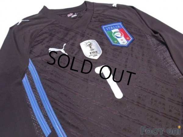 Photo3: Italy 2009 GK #1 Buffon Long Sleeve Shirt and shorts Set (3)