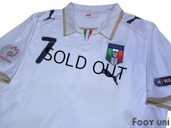 Photo3: Italy Euro 2008 Away Shirt #7 Del Piero (3)