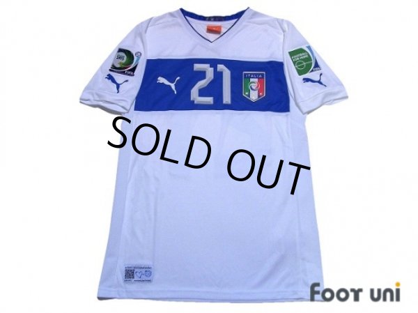 Photo1: Italy 2013 Away Shirt #21 Pirlo (1)