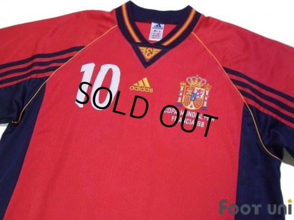 Photo3: Spain 1998 Home Shirt #10 Raul (3)