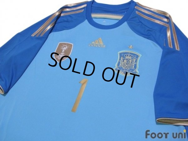 Photo3: Spain 2014 GK Shirt #1 Casillas w/tags (3)