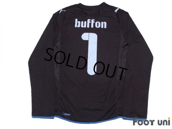 Photo2: Italy 2009 GK #1 Buffon Long Sleeve Shirt and shorts Set (2)