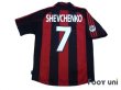Photo2: AC Milan 2000-2002 Home Shirt #7 Shevchenko Lega Calcio Patch/Badge (2)