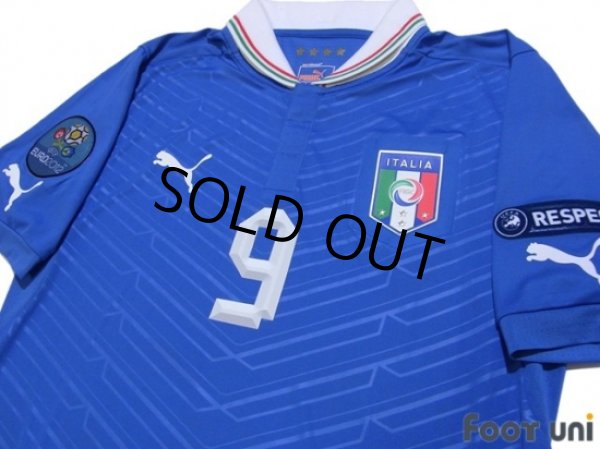 Photo3: Italy 2012 Home Shirt #9 Balotelli (3)