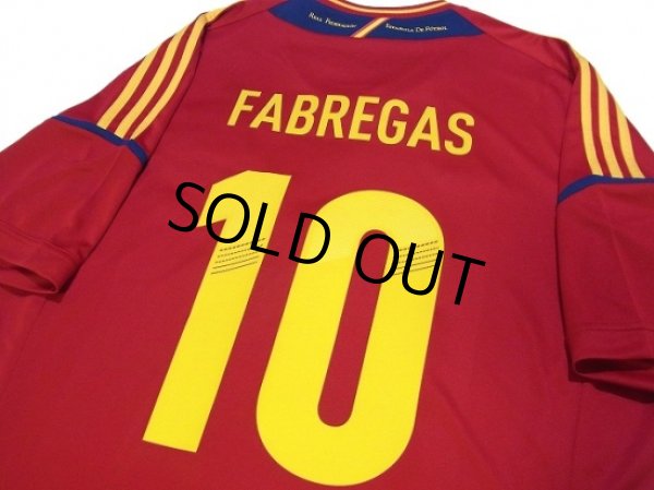 Photo4: Spain 2012 Home Shirt #10 Fabregas w/tags (4)