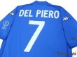 Photo4: Italy 2000 Home Shirt #7 Del Piero Korea Japan FIFA World Cup 2002 Patch (4)