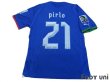 Photo2: Italy 2012 Home Shirt #21 Pirlo FIFA w/Confederations Cup Brazil 2013 Patch (2)