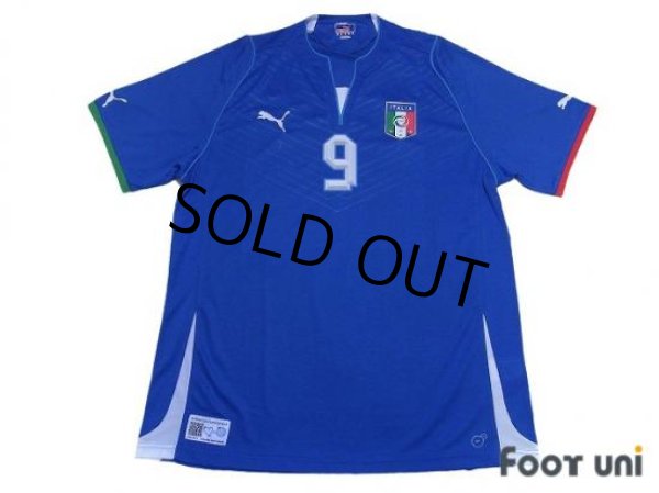 Photo1: Italy 2013 Home Shirt #9 Balotelli (1)