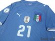 Photo3: Italy 2009 Home #21 Pirlo w/FIFA Confederations Cup South Africa 2009 Patch (3)