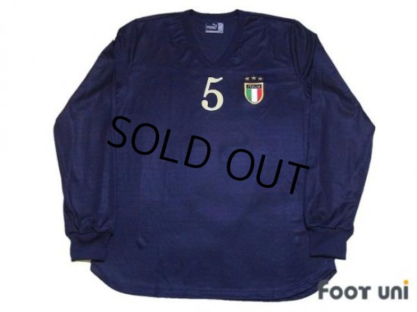 Photo1: Italy 2004 3rd Long Sleeve Shirt #5 Cannavaro (1)