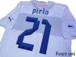 Photo4: Italy 2012 Away Shirt #21 Pirlo (4)