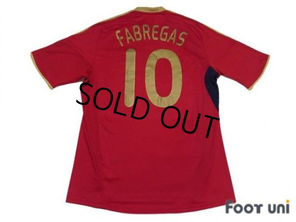 Photo2: Spain 2009 Home Shirt #10 Fabregas (2)
