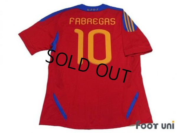 Photo2: Spain 2011 Shirt Home #10  Fabregas FIFA World Champions 2010 Patch (2)
