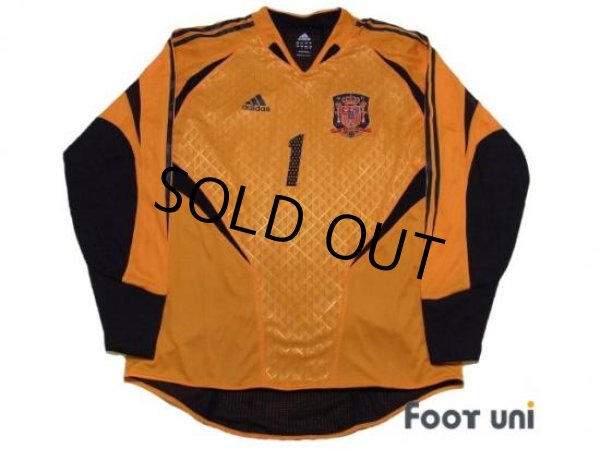 Photo1: Spain 2004 GK Long Sleeve Shirt #1 Casillas  (1)